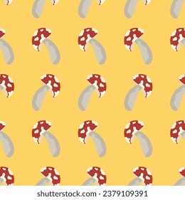 Seamless pattern Autumn leaf border. Gift wrap and scrapbook. Vector illustration for wallpaper, gift paper, fill patterns, web page backgrounds, autumn greeting cards.