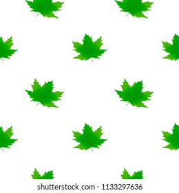 Seamless pattern autumn leaves