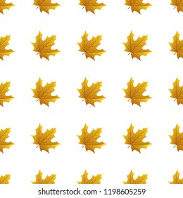 Seamless pattern with autumn leaves