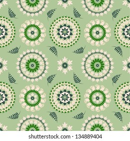 seamless pattern, autumn leaves