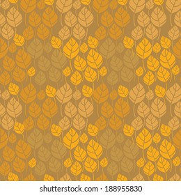 Seamless pattern with autumn leaves