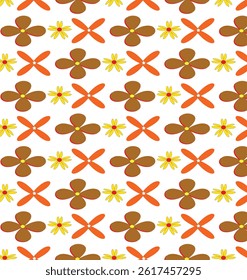 seamless pattern with autumn leaves.