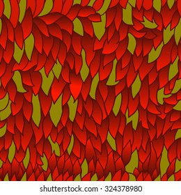 seamless pattern with autumn leaves