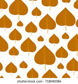 seamless pattern of autumn leaves