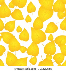seamless pattern of autumn leaves