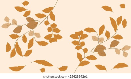 patrón sin fisuras con hojas de otoño Fondo Vector stock