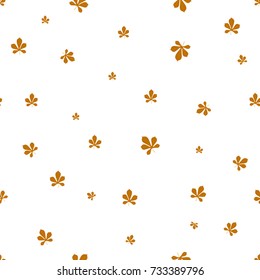 seamless pattern of autumn leaves for backgrounds, textiles, postcards