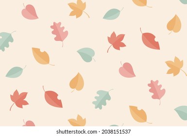 seamless pattern with autumn leaves for banners, cards, flyers, social media wallpapers, etc.