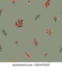 Patrón sin foco con hojas de otoño para los textiles de los niños, papel de raspado, tarjetas.