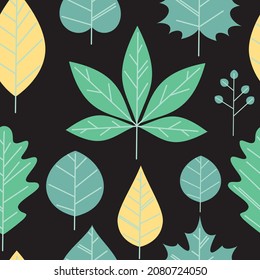 Nahtlose Muster der Herbstblätter . Design für Poster, Textilien, Bekleidung und Website