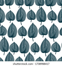 Seamless pattern with autumn leaves. Fall. 
