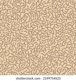 Seamless pattern with autumn leaves on beige background. Perfect for wallpaper, gift paper, pattern fills, web page background, autumn greeting cards. Vector illustration