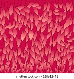 seamless pattern with autumn leaves in pink color