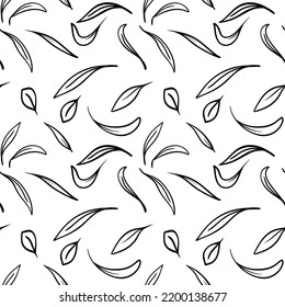 seamless pattern with autumn leaves. print for fabric, wrapping paper design. vector