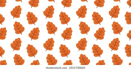 seamless pattern with autumn leaves - vector illustration