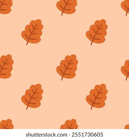 seamless pattern with autumn leaves - vector illustration