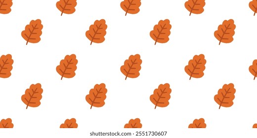 seamless pattern with autumn leaves - vector illustration