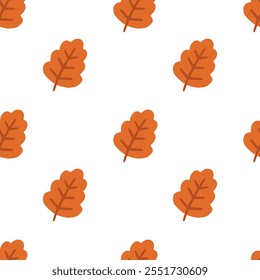 seamless pattern with autumn leaves - vector illustration