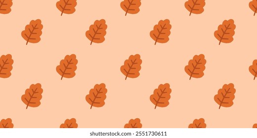 seamless pattern with autumn leaves - vector illustration