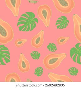 seamless pattern with autumn leaves vector png