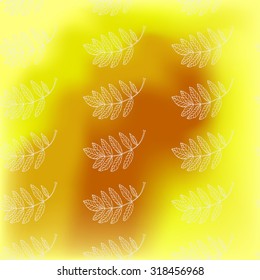 seamless pattern of autumn leaves vector