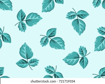 Seamless pattern of autumn leaves.Colorful background. Fall leaf. Vector illustration