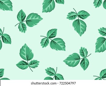 Seamless pattern of autumn leaves.Colorful background. Fall leaf. Vector illustration