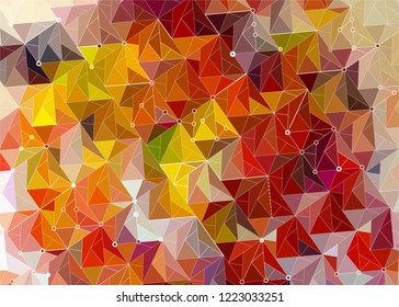 Seamless pattern with autumn maple leaves. Vector illustration. abstract autumn ornament of bright yellow and red leaves