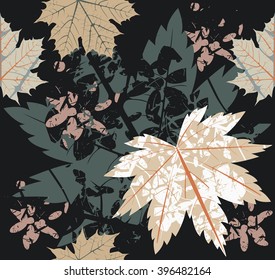 Seamless pattern with autumn Maple Leaves can be used for design fabric, covers, wrapping paper, linen, tile and more ideas.