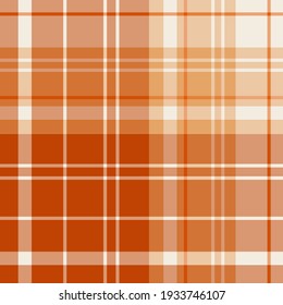 Nahtlose Muster in Herbst-Orange Farben für Plaid, Stoff, Textilien, Kleidung, Tischdecken und andere Dinge. Vektorbild. 
