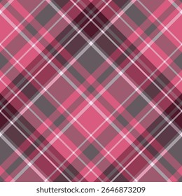 Seamless pattern in autumn pink colors for plaid, fabric, textile, clothes, tablecloth and other things. Vector image. 2
