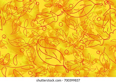 Seamless pattern for autumn style