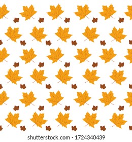 Seamless Pattern With AutumnElements Illustrations. Good for tetxtile, wrapping paper, notebook, coverbook, pillow, fabric, and etc