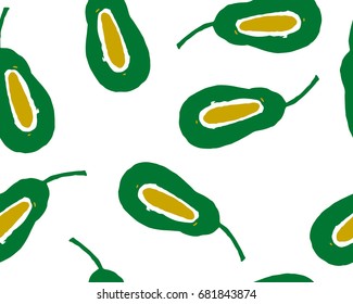 Seamless Pattern with avocado