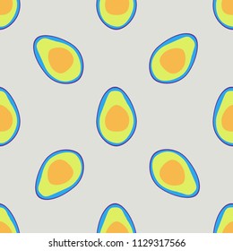 Seamless pattern with avocado. Background with avocado for fabric, cover and wallpaper