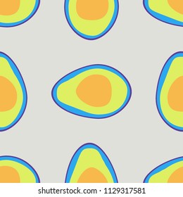 Seamless pattern with avocado. Background with avocado for fabric, cover and wallpaper
