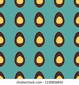 Seamless pattern with avocado. Background with avocado for fabric, cover and wallpaper