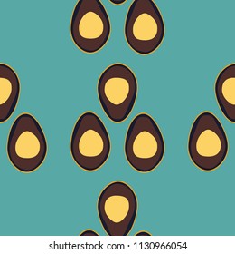 Seamless pattern with avocado. Background with avocado for fabric, cover and wallpaper
