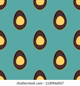 Seamless pattern with avocado. Background with avocado for fabric, cover and wallpaper
