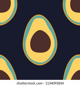 Seamless pattern with avocado. Background with avocado for fabric, cover and wallpaper
