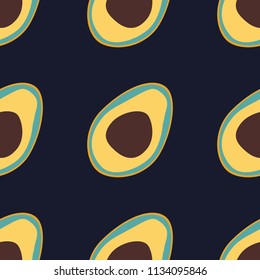 Seamless pattern with avocado. Background with avocado for fabric, cover and wallpaper
