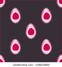 Seamless pattern with avocado. Background with avocado for fabric, cover and wallpaper
