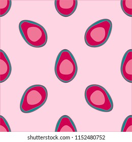 Seamless pattern with avocado. Background with avocado for fabric, cover and wallpaper