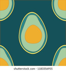Seamless pattern with avocado. Background with avocado for fabric, cover and wallpaper