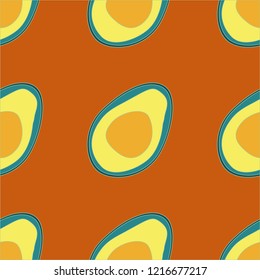 Seamless pattern with avocado. Background with avocado for fabric, cover and wallpaper