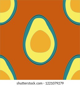 Seamless pattern with avocado. Background with avocado for fabric, cover and wallpaper