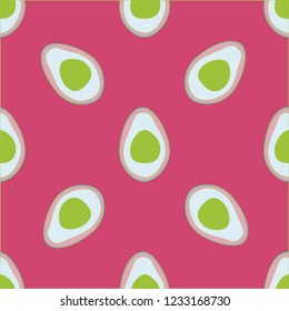 Seamless pattern with avocado. Background with avocado for fabric, cover and wallpaper