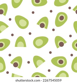 Ilustración vectorial de fondo de avocado sin foco