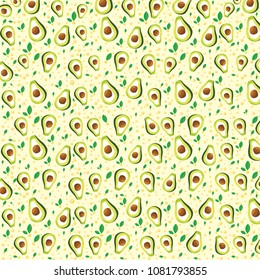 Seamless pattern with avocado, Avocado seamless pattern for fabric and print.