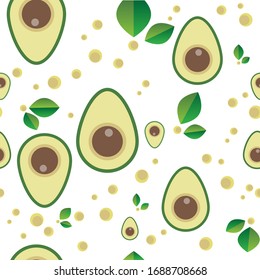 Nahtlose Muster avocado vektor designe